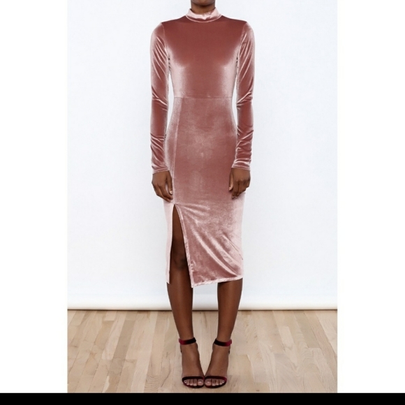 Renamed Dresses | Re Named Pink Velvet Dress | Color: Cream/Pink | Size: S | Imagination1482'S Closet